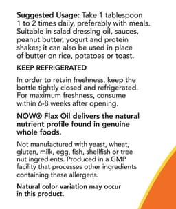 NOW Foods - Organic Flax Seed Oil - 710ml