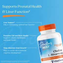 Doctor's Best - Choline L-Bitartrate, 550mg - 60 Vcaps