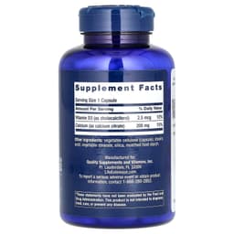 Life Extension - Calcium Citrate With Vitamin D - 200 Vcaps