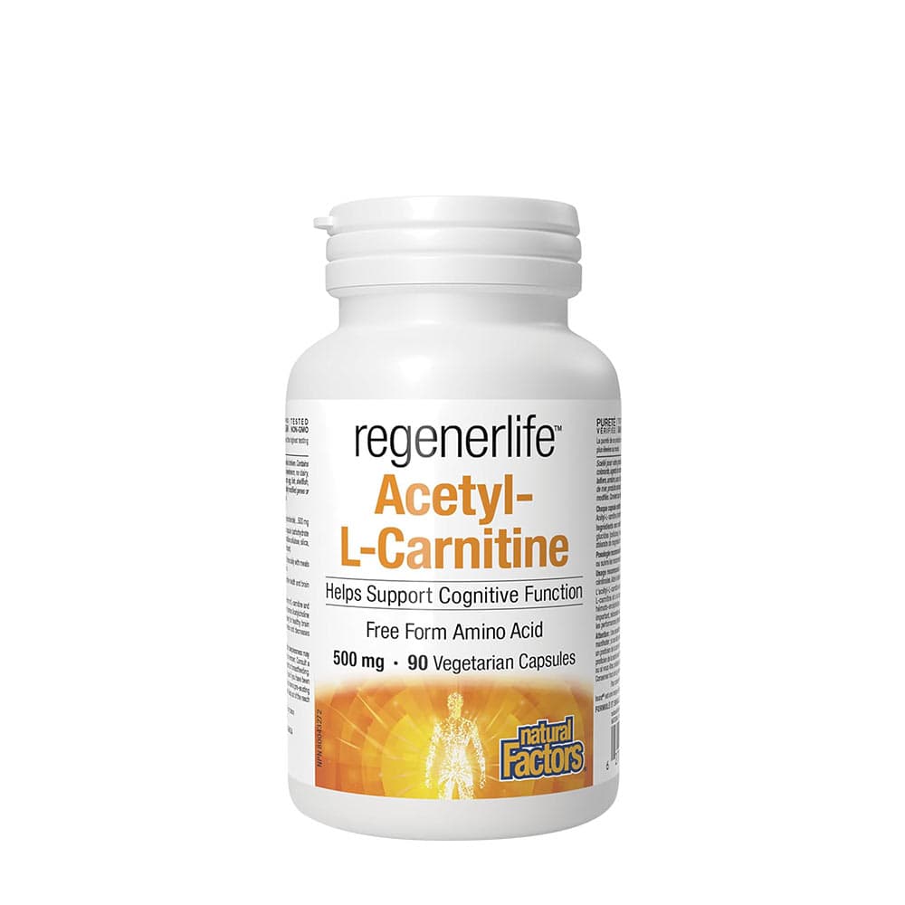 Natural Factors - Acetyl-L-Carnitine - 90 Caps – Natural Factors förpackning