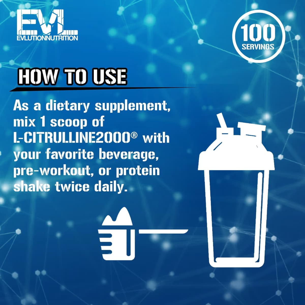 EVLution Nutrition - L-Citrulline 2000 Unflavoured Powder 200g