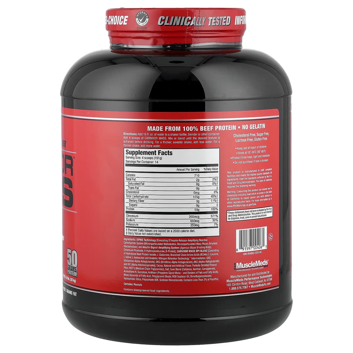 Musclemeds - Chocolate Peanut Butter Powder 2674g