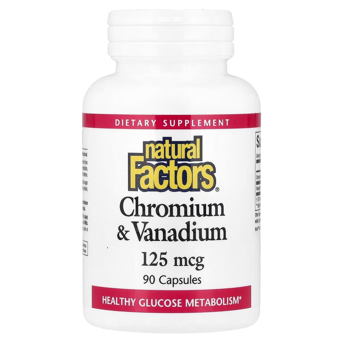 Natural Factors - Chromium & Vanadium - 90 Caps