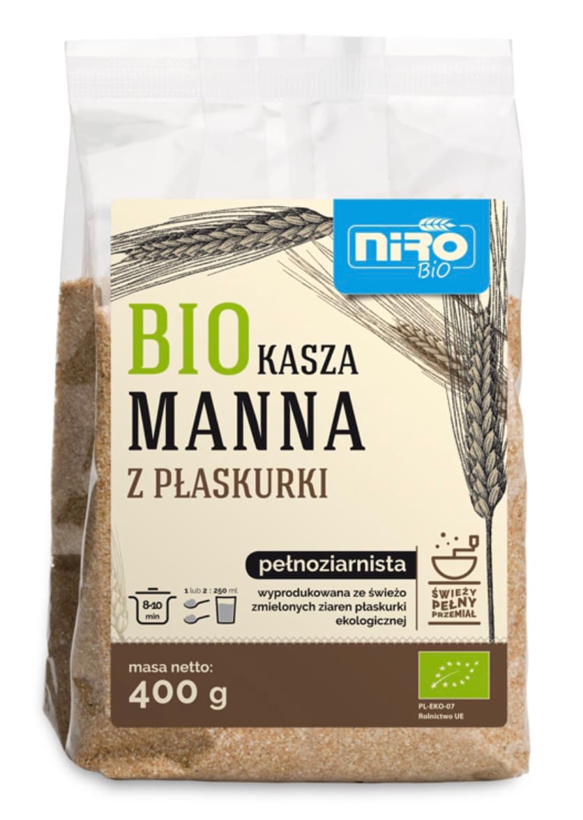 Niro - Organic Spelt Groats - 400 g – Niro förpackning