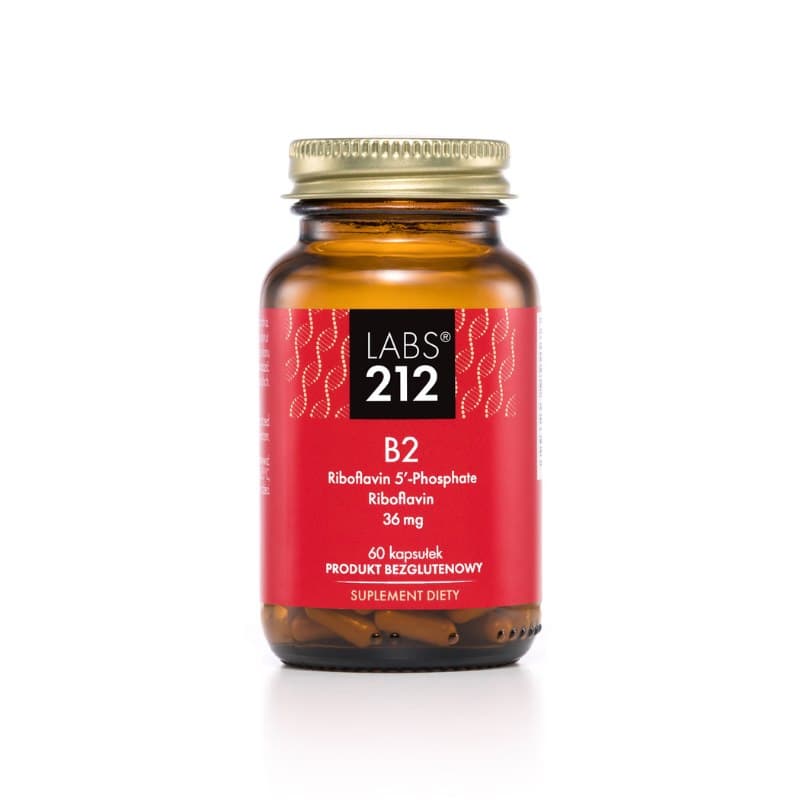 Labs 212 - Vitamin B2 Riboflavin 5'-Phosphate + Riboflavin - 60 Caps – LABS 212 förpackning