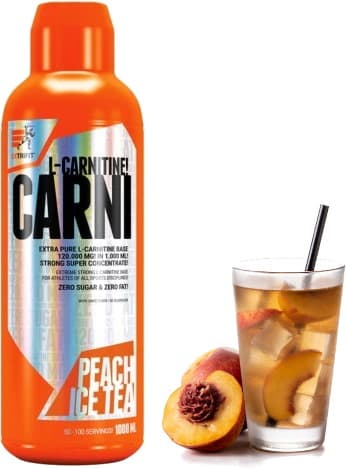 Extrifit Carni 120000 mg Liquid Ice tea brzoskwinia 1000 ml – Extrifit förpackning