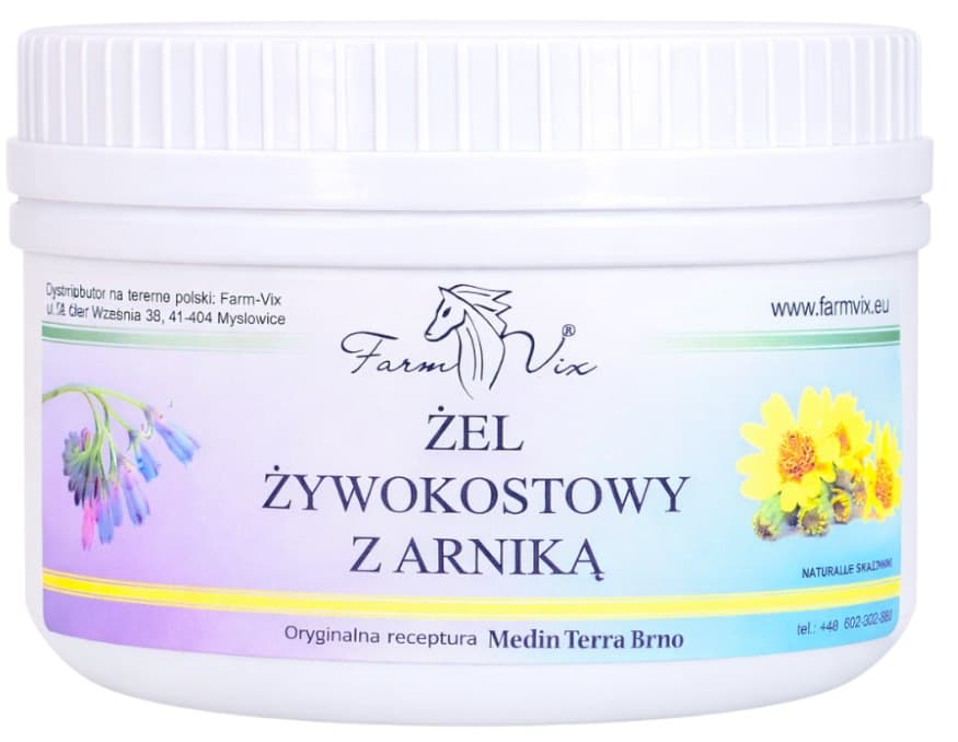Farm Vix - Comfrey Gel With Arnica - 350g – Farm Vix förpackning