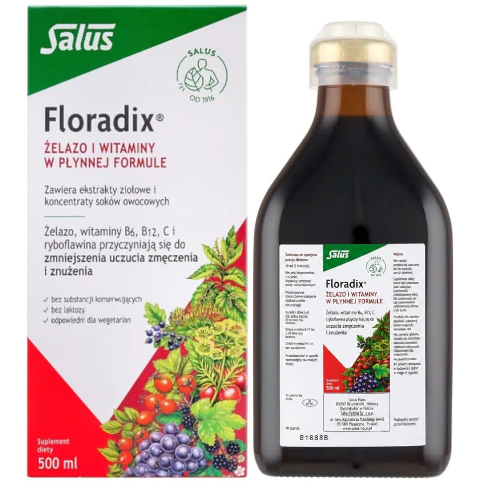Floradix - Iron And Vitamins Liquid Formula
