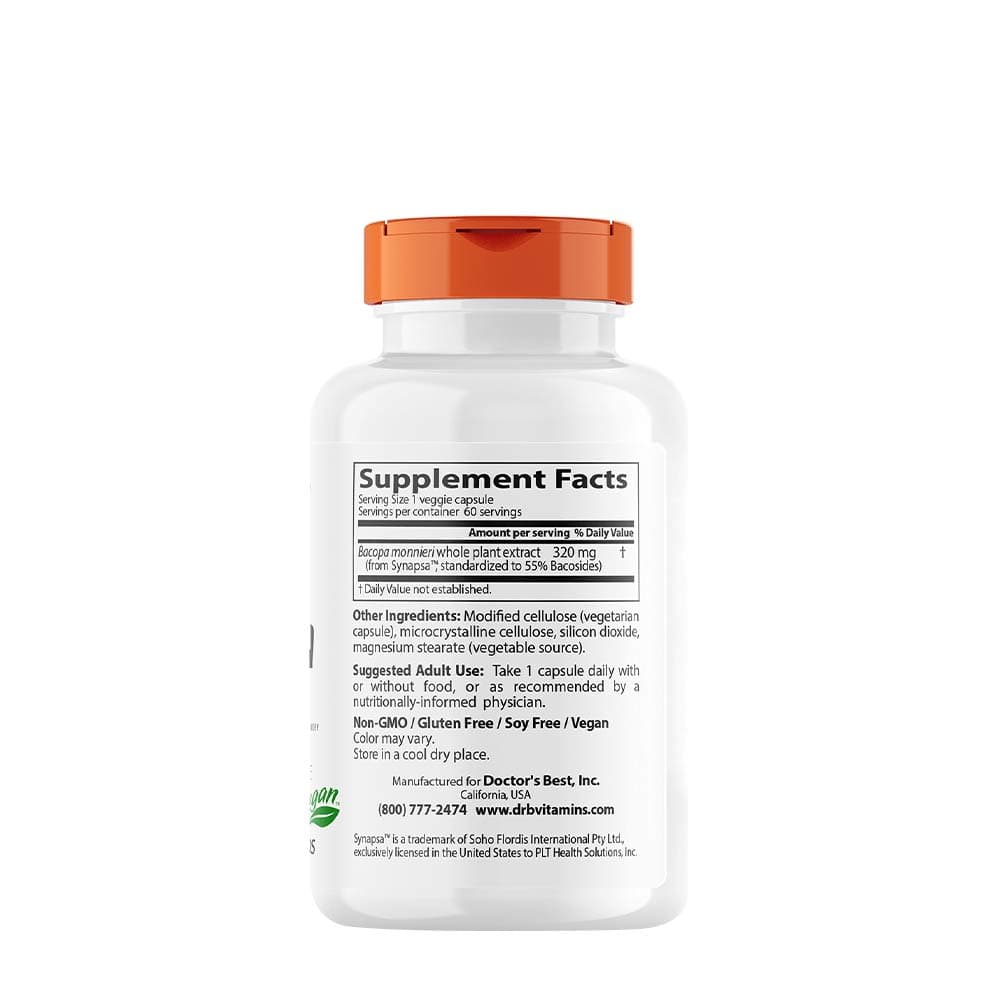 Doctor's Best - Bacopa with Synapsa - 60 Veggie Caps
