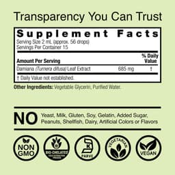 Nature's Answer - Damiana Extract - 1 Fl oz