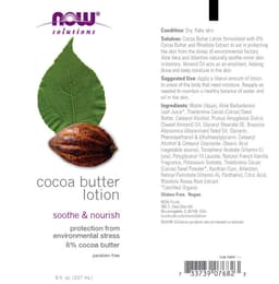 NOW Foods - Solutions - Cocoa Butter Lotion - 237ml