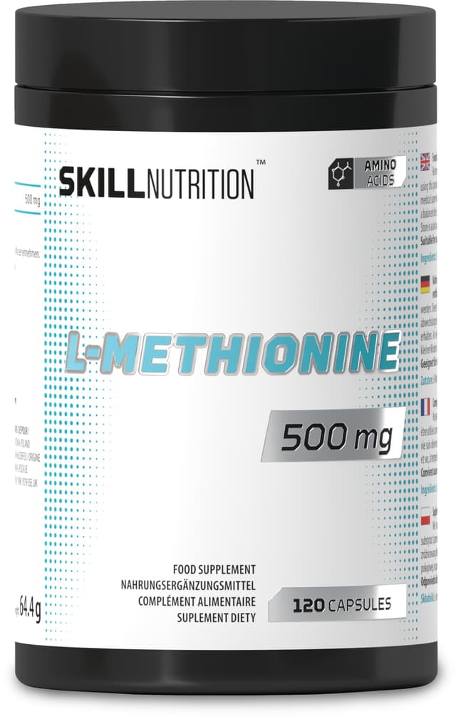 Skill Nutrition - L-Methionine, 500mg - 120 Vegan Caps – Skill Nutrition