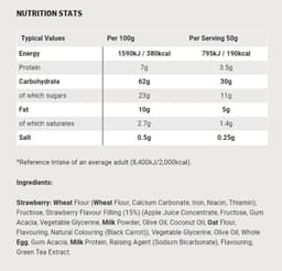 Science In Sport - SiS GO Energie Bakes - Carbohydrate Bar - Strawberry - 50g
