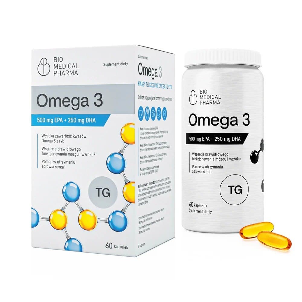Bio Medical Pharma - Omega 3 - 60 Caps – Bio Medical Pharma förpackning