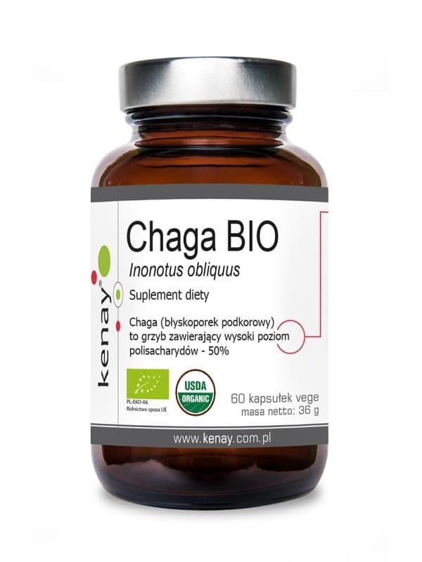 Kenay - Chaga Bio - 60 Caps – Kenay förpackning