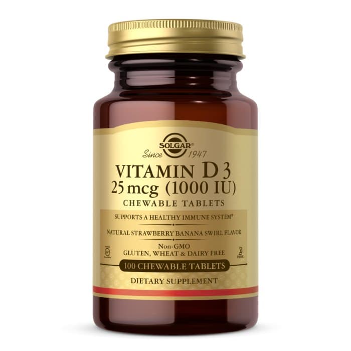 Solgar - Vitamin D3 - 100 Gummies Tabs – Solgar förpackning
