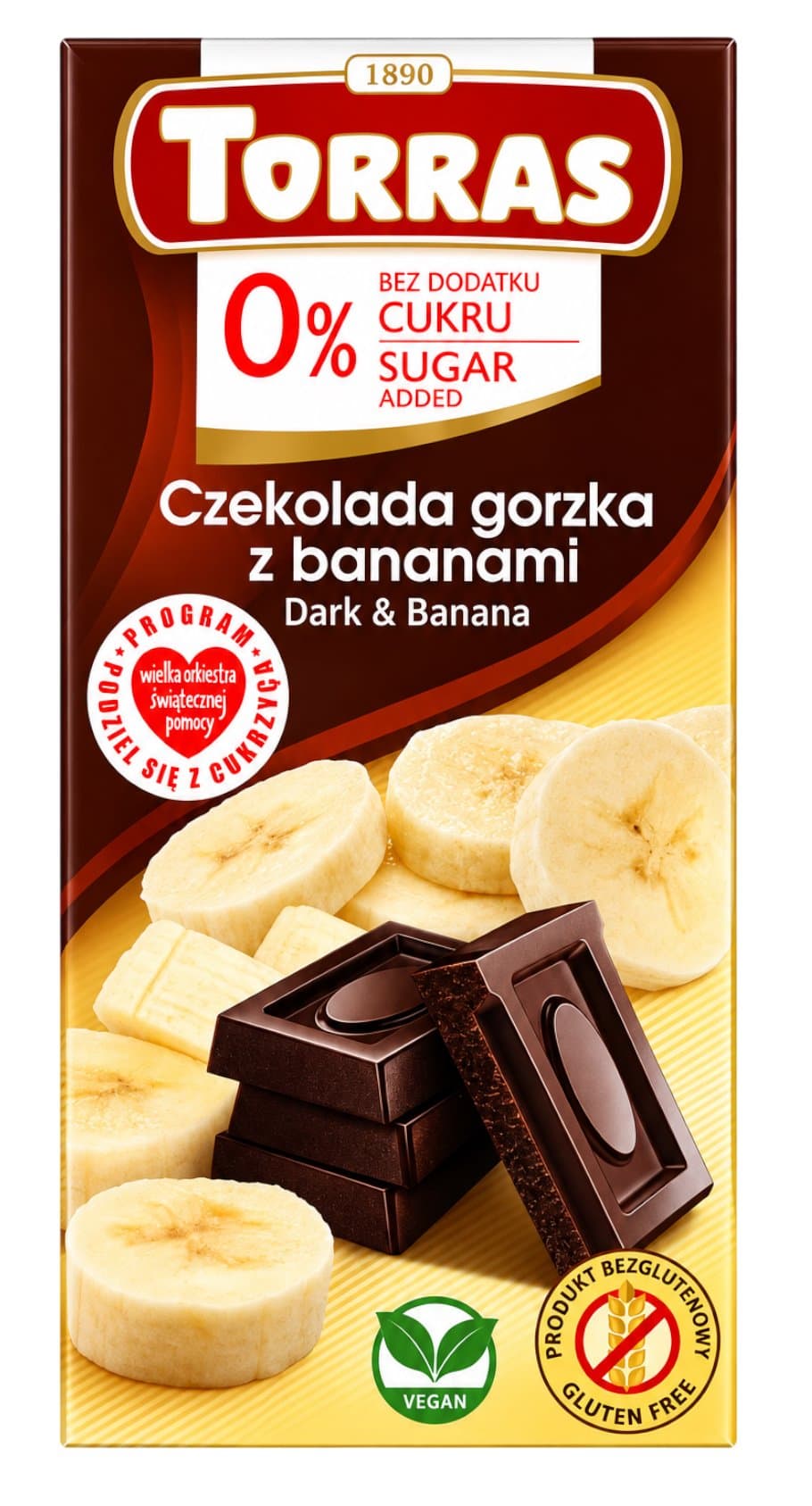 Torras - Dark Chocolate with Banana - 75g