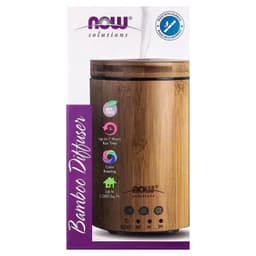 NOW Foods - Ultrasonic Real Bamboo Essential Oil Diffuser - 1 Pc