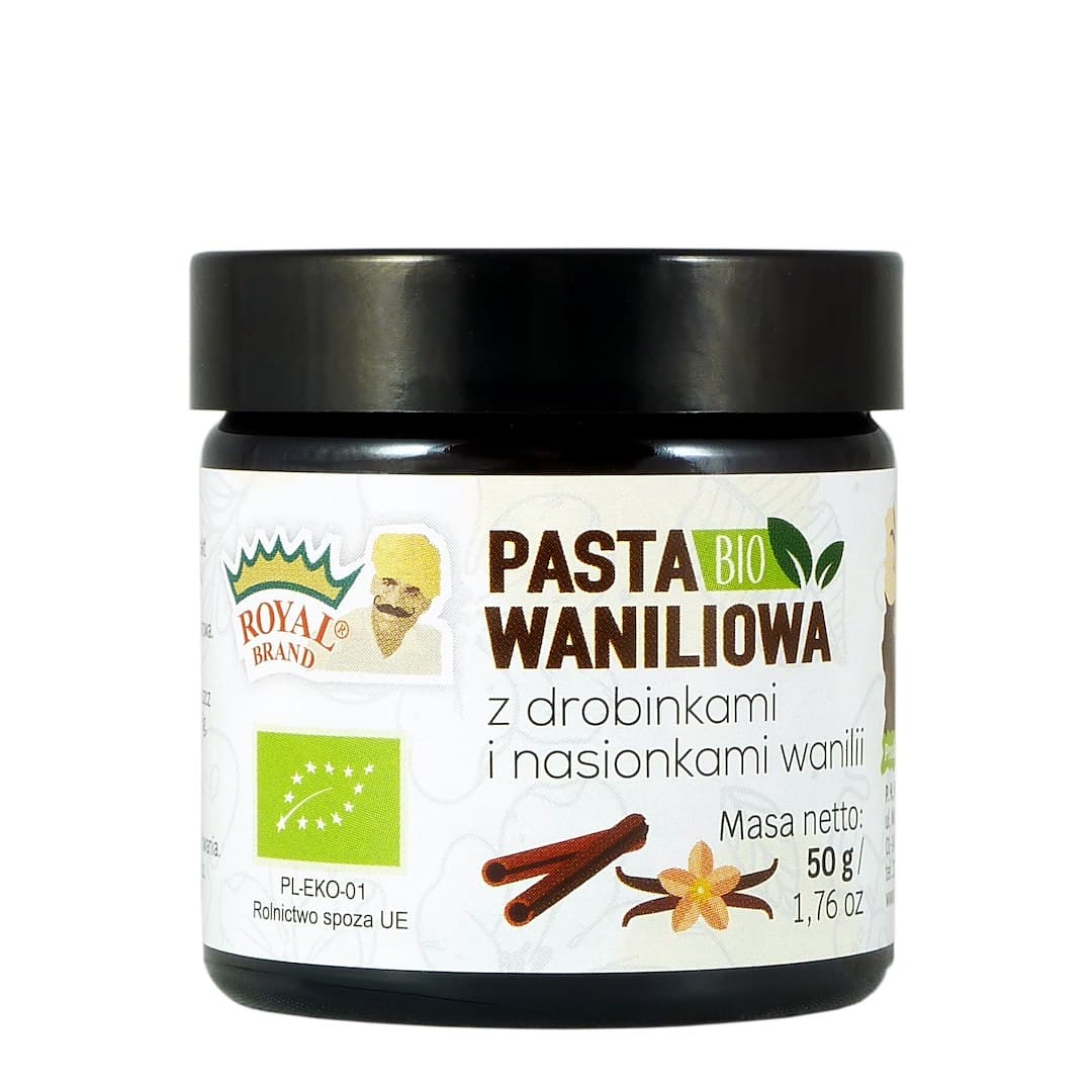 Royal Brand - Organic Vanilla Paste 50g – Royal Brand förpackning
