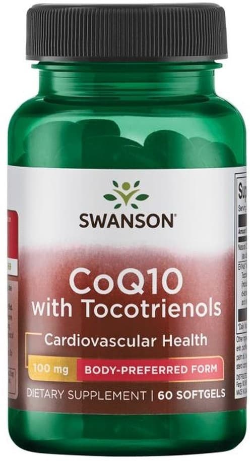 Swanson - CoQ10 with Tocotrienols - 60 Softgels – Swanson förpackning