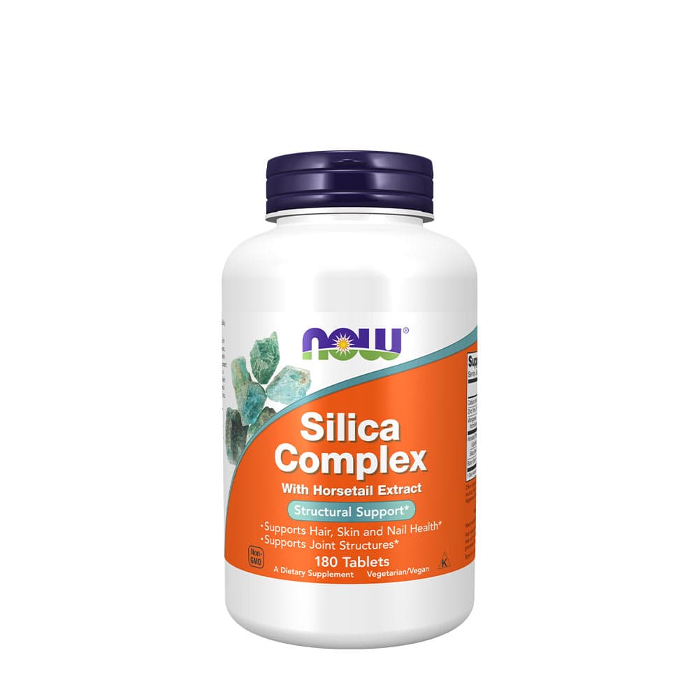 NOW Foods - Silica Complex - 180 Tabs – NOW Foods förpackning