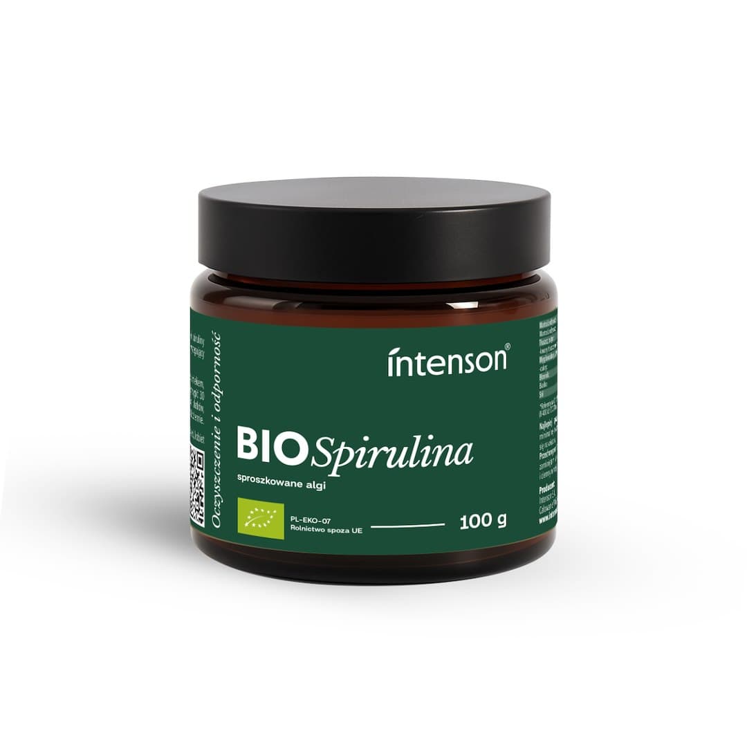 Intenson Spirulina BIO 100g – Intenson förpackning