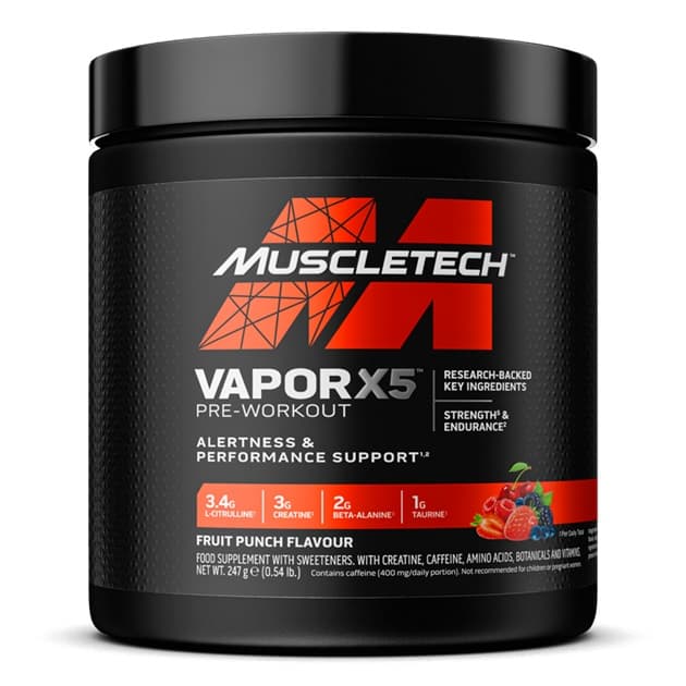 MuscleTech - Vapor X5 Pre-Workout (Fruit Punch - 247g)