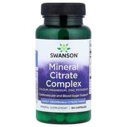 Swanson - Mineral Citrate Complex - 60 Caps