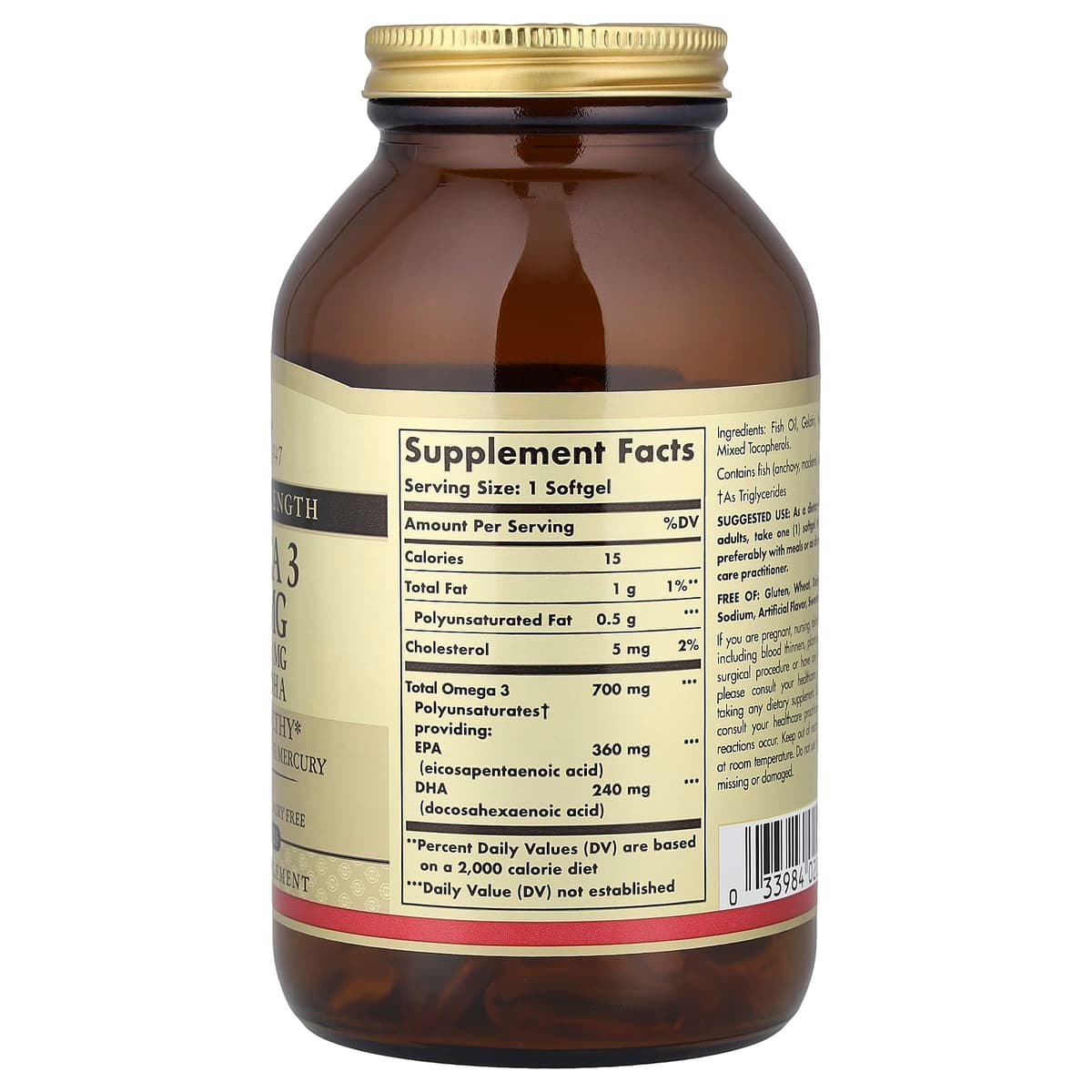 Solgar - Omega 3 Double Strength - 120 Sgels