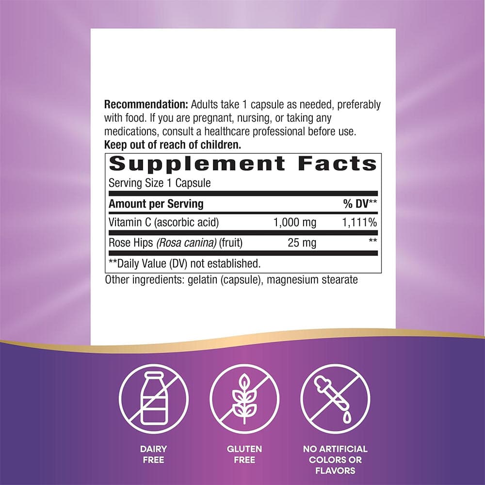 Nature'S Way - Vitamin C Med Nyponskal - 250 Caps