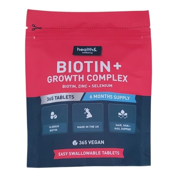 health& - Biotin+ Growth Complex - 365 tabs