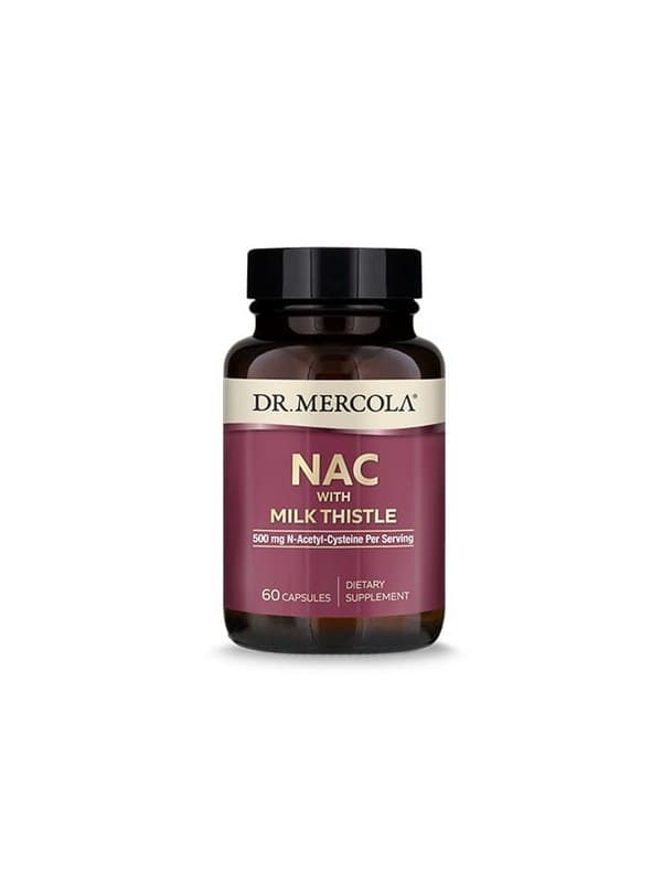 Dr. Mercola - NAC With Milk Thistle - 30 Days - 60 Caps – Dr. Mercola förpackning