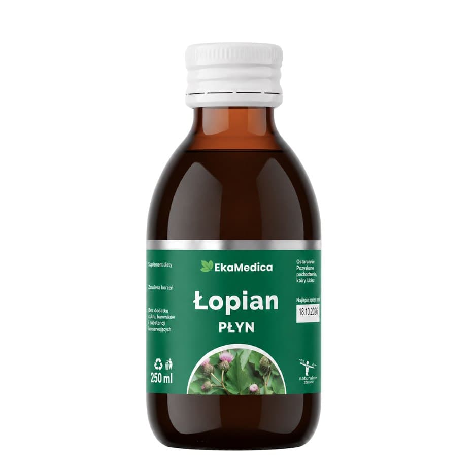 Eka Medica - Burdock Liquid - 250ml – Eka Medica förpackning