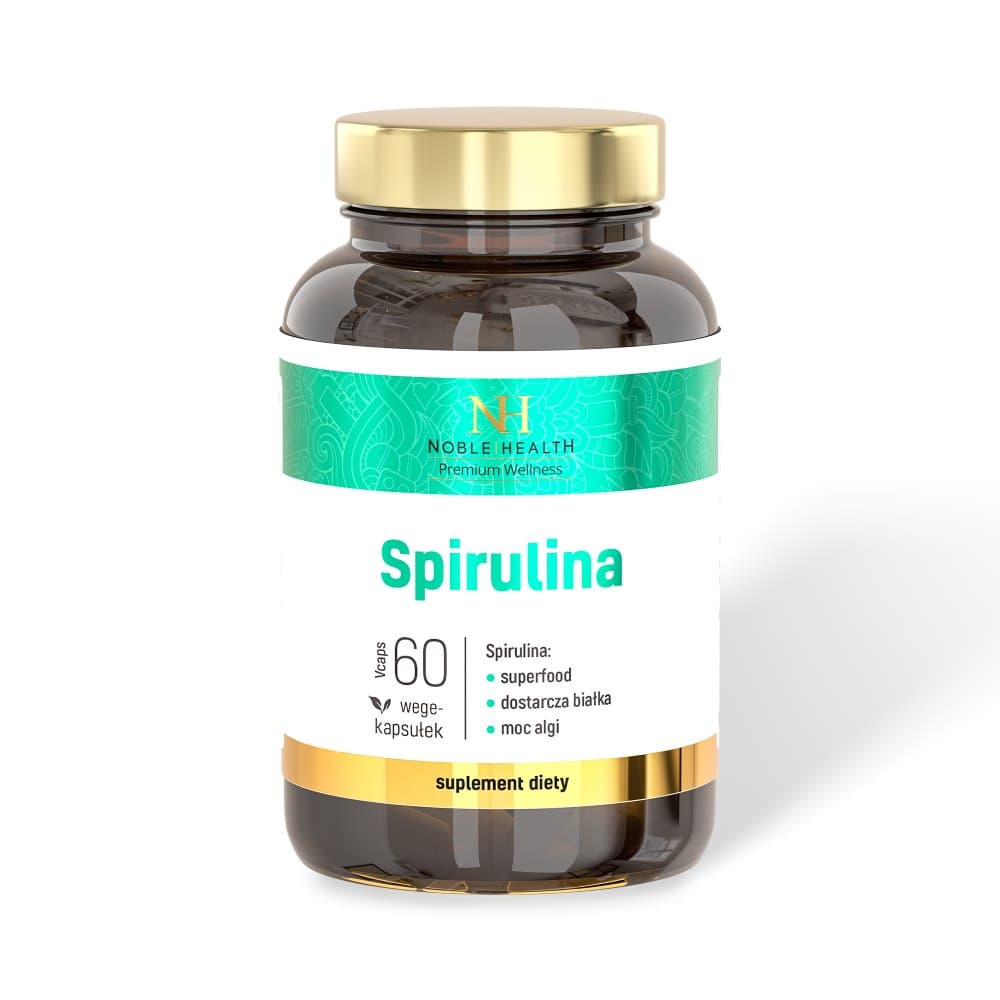 Noble Health - Spirulina - 60 Caps – Noble Health förpackning