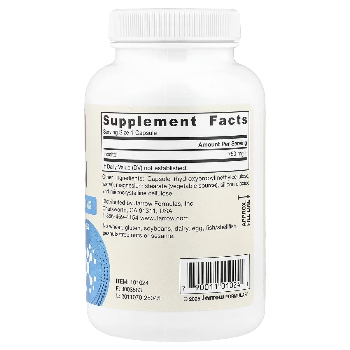 Jarrow Formulas - Inositol - 750mg - 100 Vcaps
