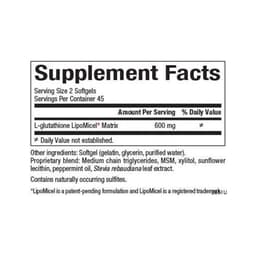 Natural Factors - Glutathione Lipomicel Matrix - 90 Sgels