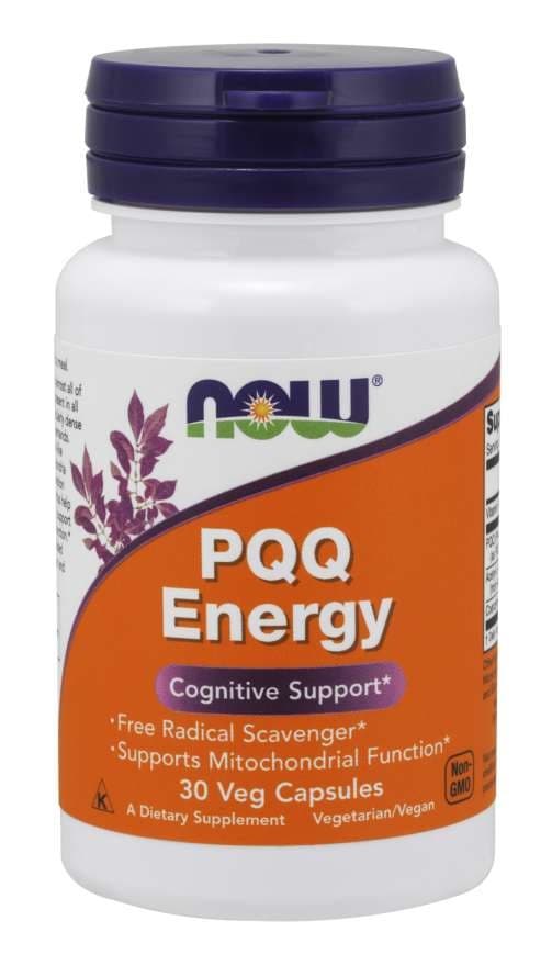 NOW Foods - PQQ Energy - 30 Vcaps – NOW Foods förpackning