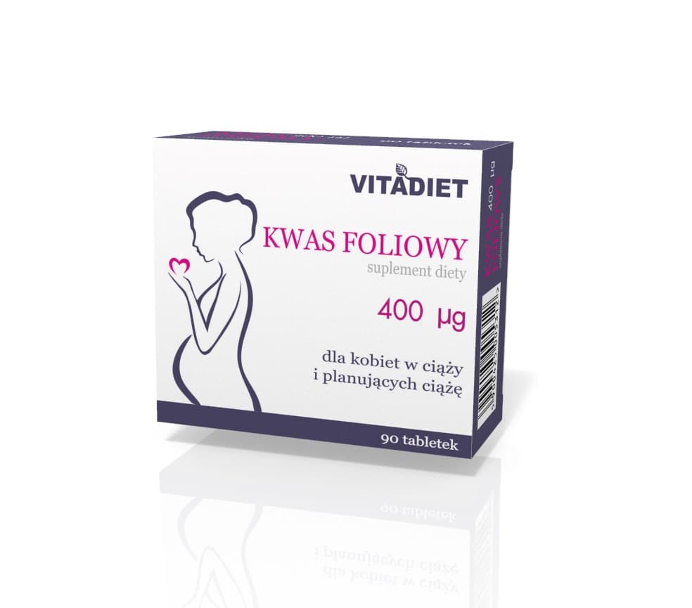 VITADIET - Folic Acid – VitaDiet förpackning