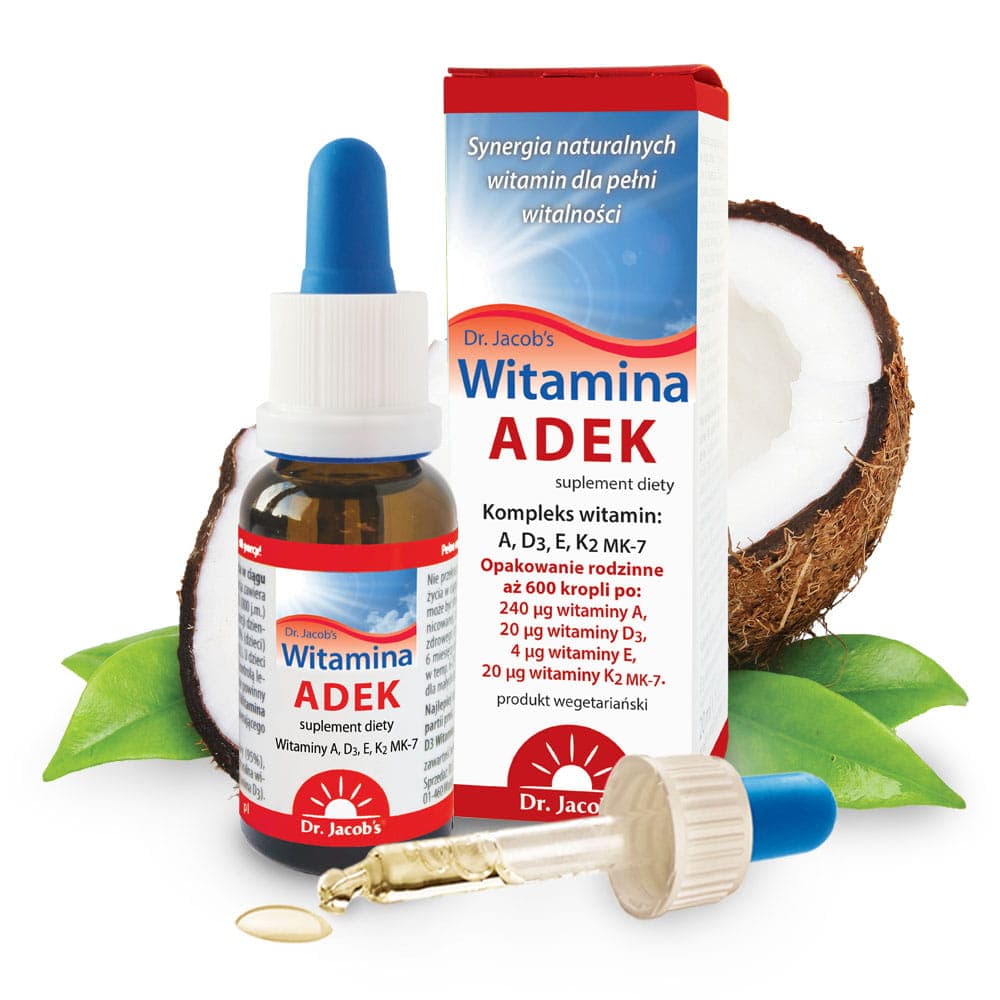 Dr. Jacob's - Vitamin ADEK - 20 ml (600 drops) – Dr. Jacob's förpackning