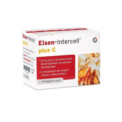 Eisen-Intercell - Iron Plus Vitamin C - 90 Caps – Eisen-Intercell förpackning