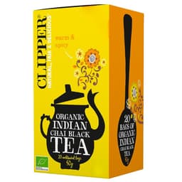CLIPPER - Luomu intialainen chai-musta tee - 50 g (20 teepussia)