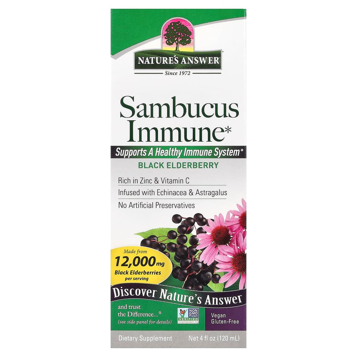 Nature's Answer - Sambucus Immune Support - 120ml