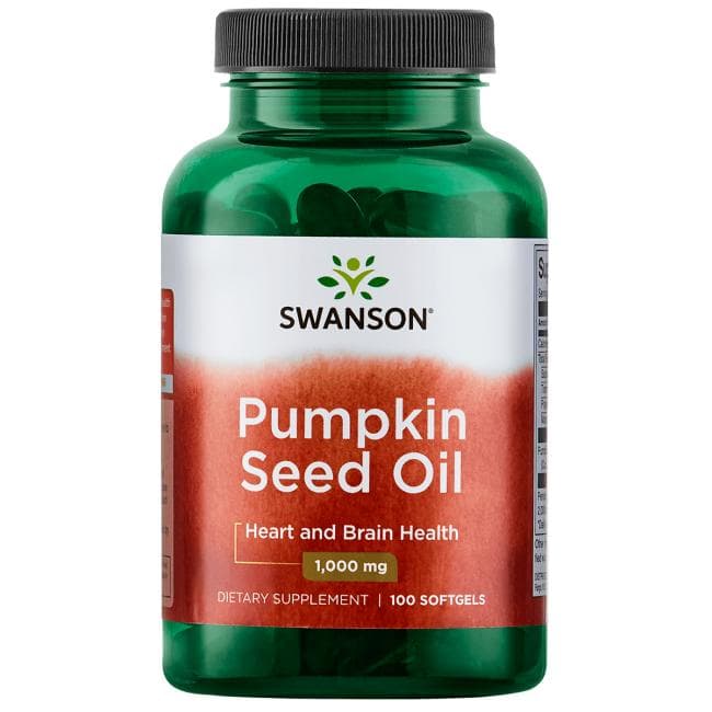 Swanson - Pumpkin Seed Oil - 100 Softgels – Swanson förpackning