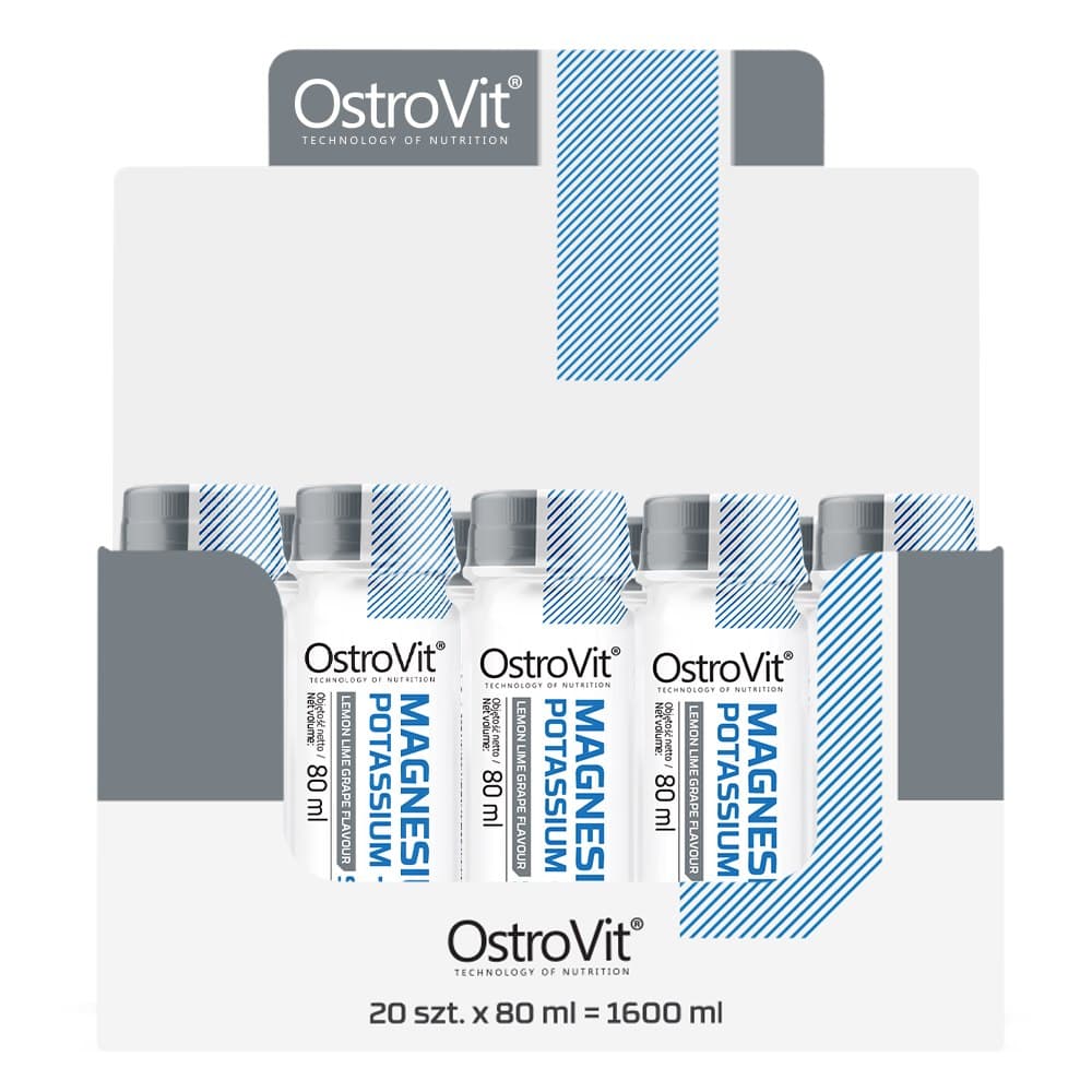 OstroVit - Magnesium Potassium - 20 x 80ml – OstroVit förpackning