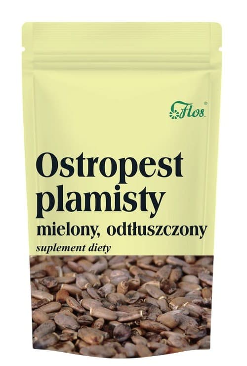 Flos - Milk Thistle Ground Defatted 100g – Flos förpackning