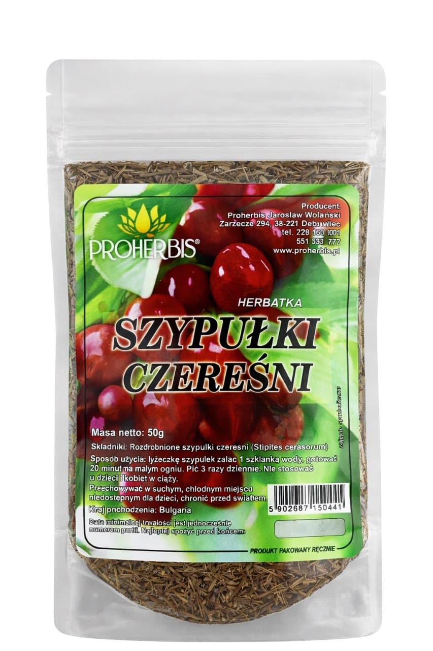 Proherbis - Cherry Stems Tea - 50g – Proherbis förpackning