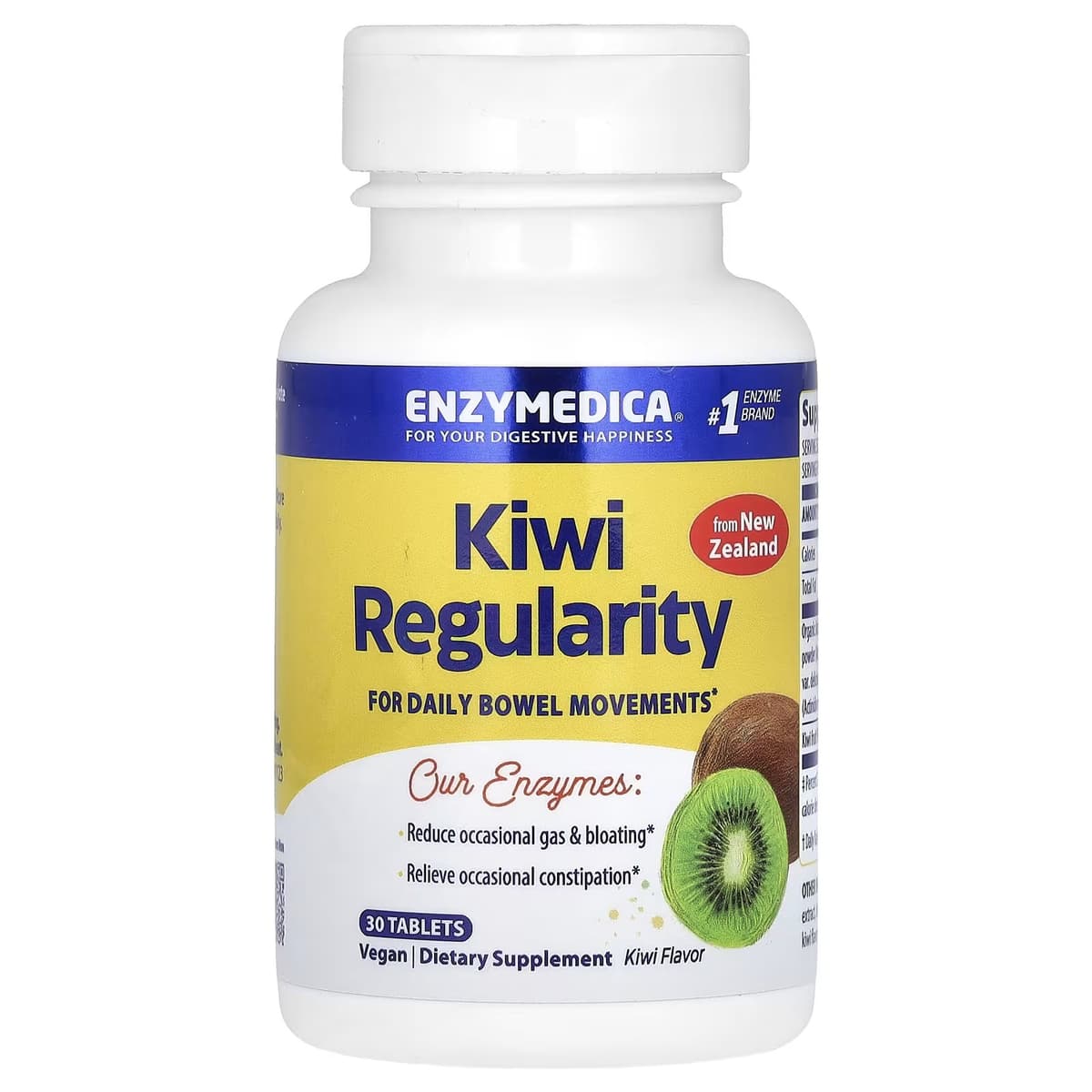 Enzymedica Kiwi Säännöllisyys - 30 Tablettia