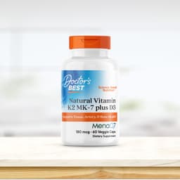 Doctor's Best - Natural Vitamin K2 Mk7 With Menaq7 Plus D3 - 60 Vcaps
