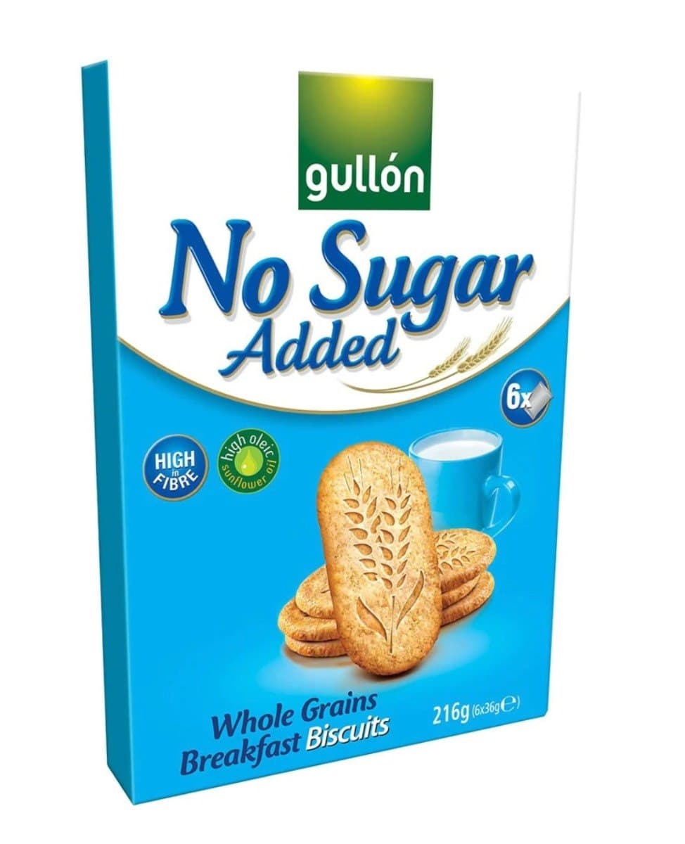 Gullón - No Sugar Added Whole Grains Breakfast Biscuits – Gullón förpackning