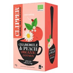 CLIPPER - Organic Chamomile & Peach - 20 teabags